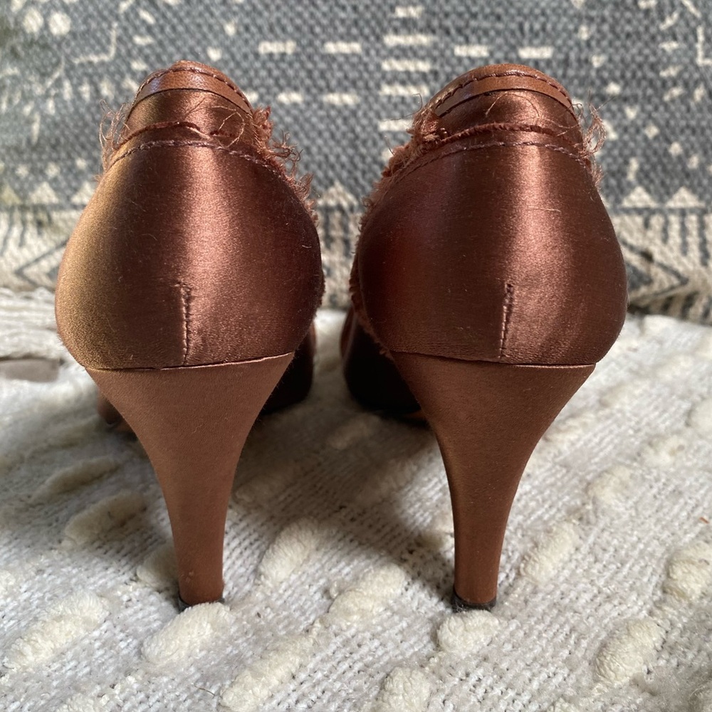 {Pedro Garcia} Satin and Swarovski Crystal Heels - Picture 6 of 11